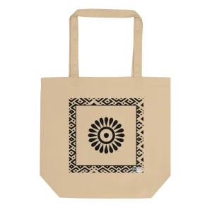 100% cotton Eco Tote Bag, featuring the Adinkra symbol for independent maturation, NO TEXT