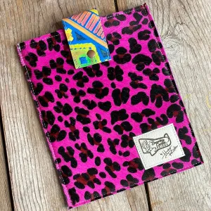 13'' Tablet Sleeve - Hot Pink Leopard w/ Neon Trip