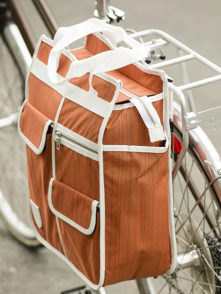 3 in 1 Market Shopper, Backpack and Pannier bag Maroon