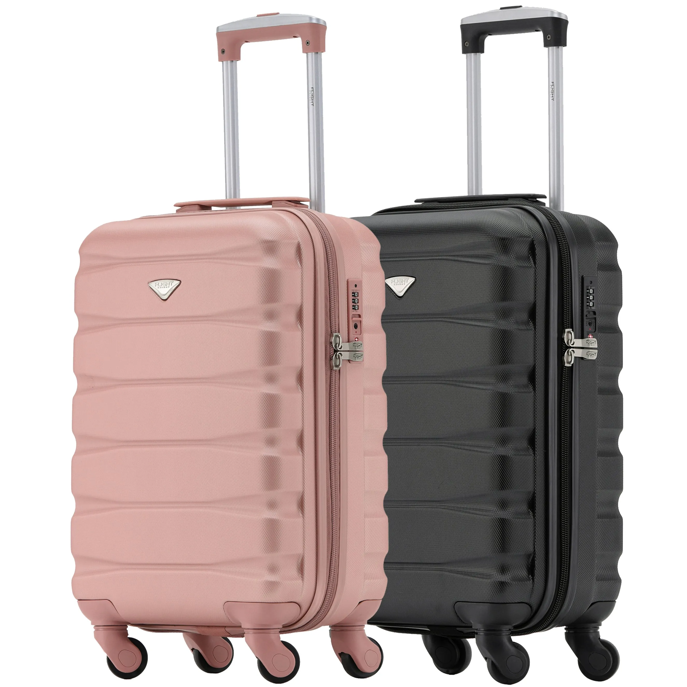 55x35x20cm TSA Lock Lightweight 4Wheel ABS Hard Cabin Suitcases Carry On Luggage