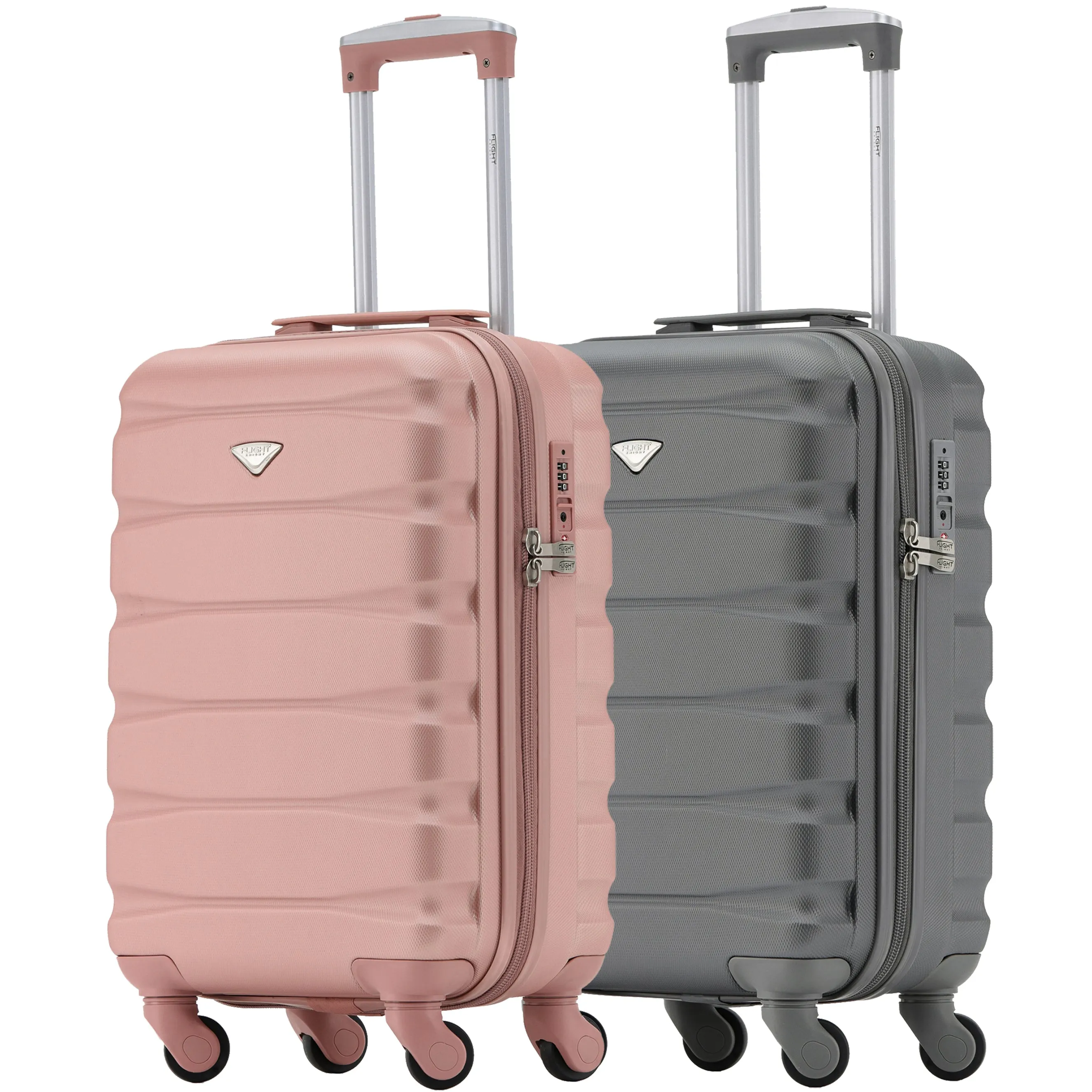 55x35x20cm TSA Lock Lightweight 4Wheel ABS Hard Cabin Suitcases Carry On Luggage