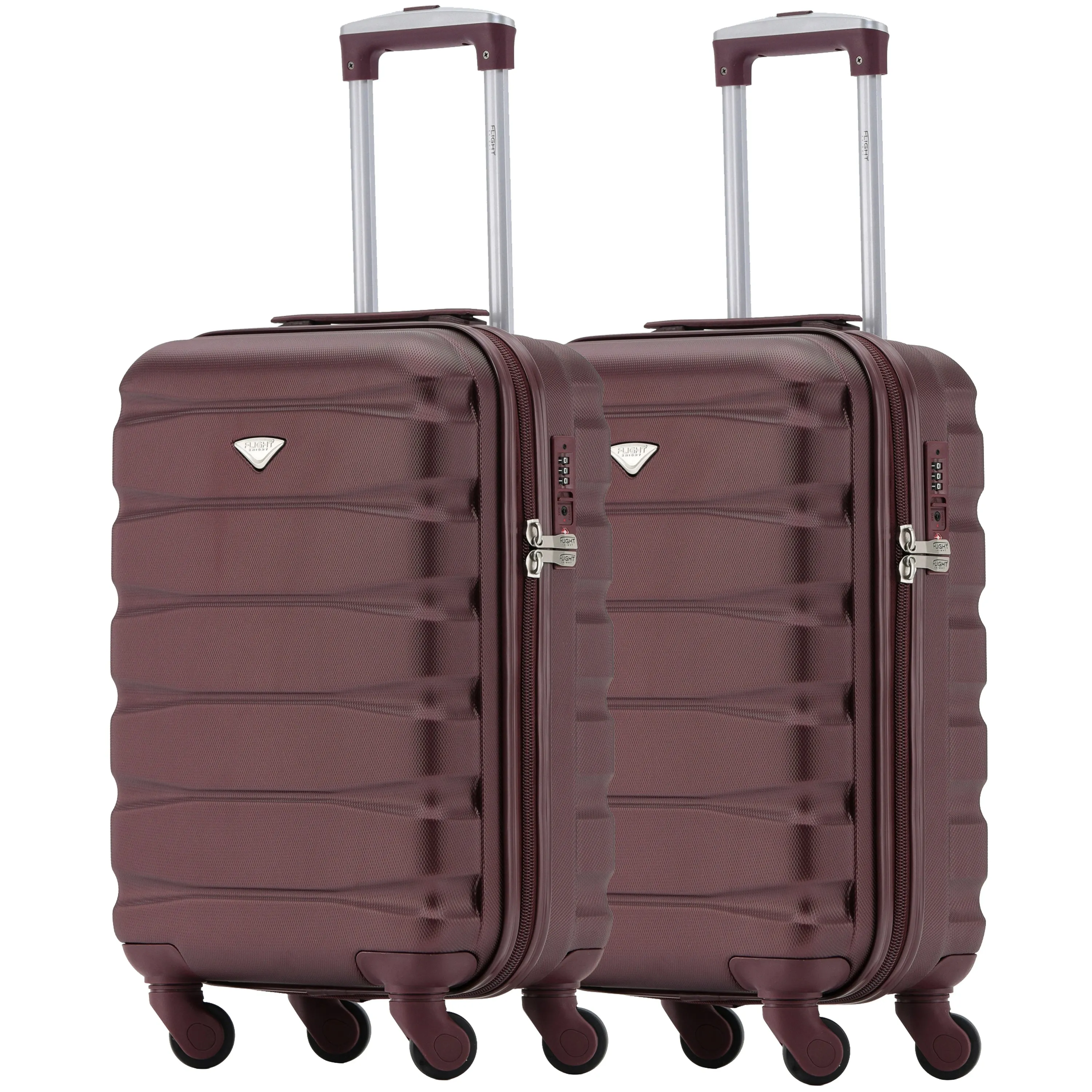55x35x20cm TSA Lock Lightweight 4Wheel ABS Hard Cabin Suitcases Carry On Luggage