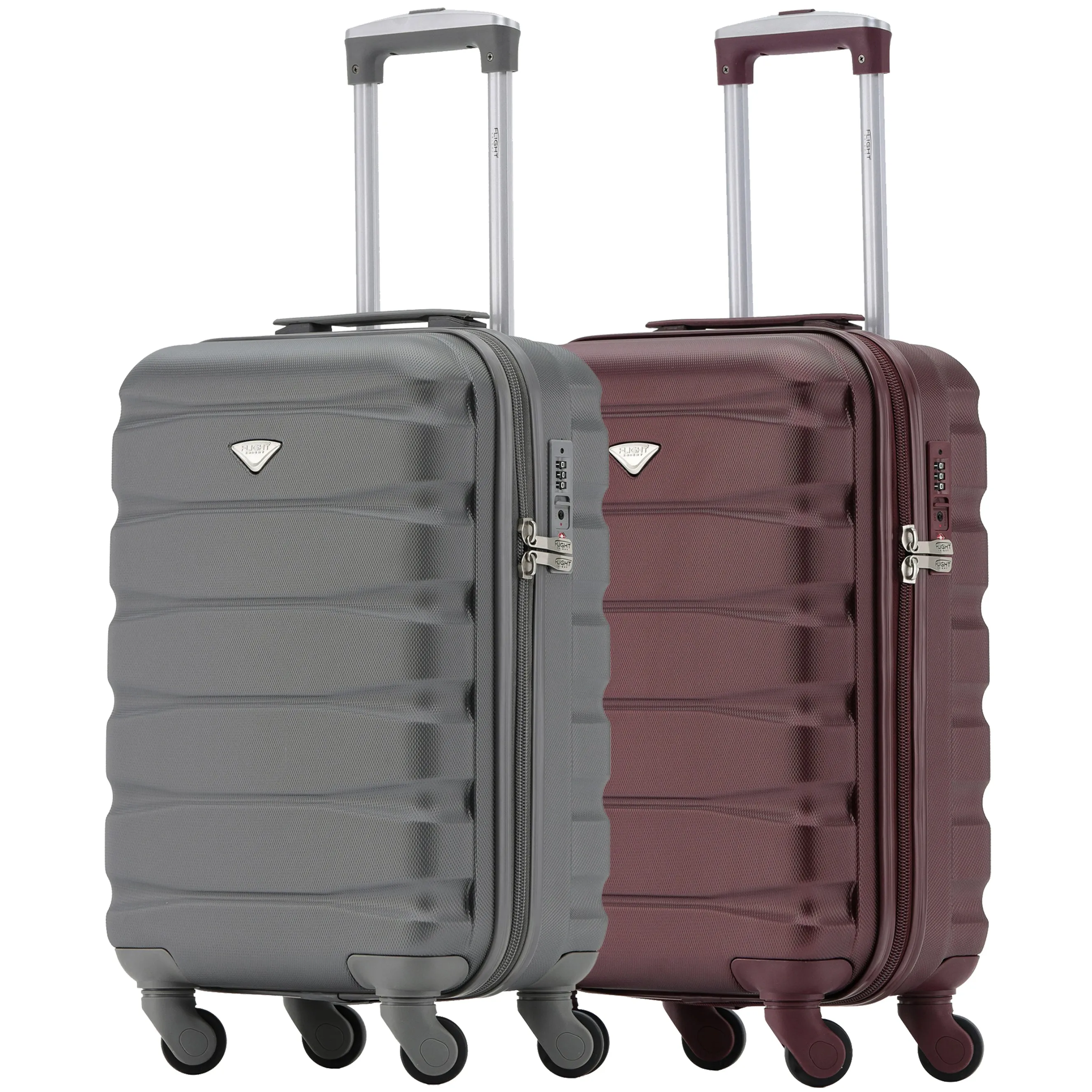 55x35x20cm TSA Lock Lightweight 4Wheel ABS Hard Cabin Suitcases Carry On Luggage
