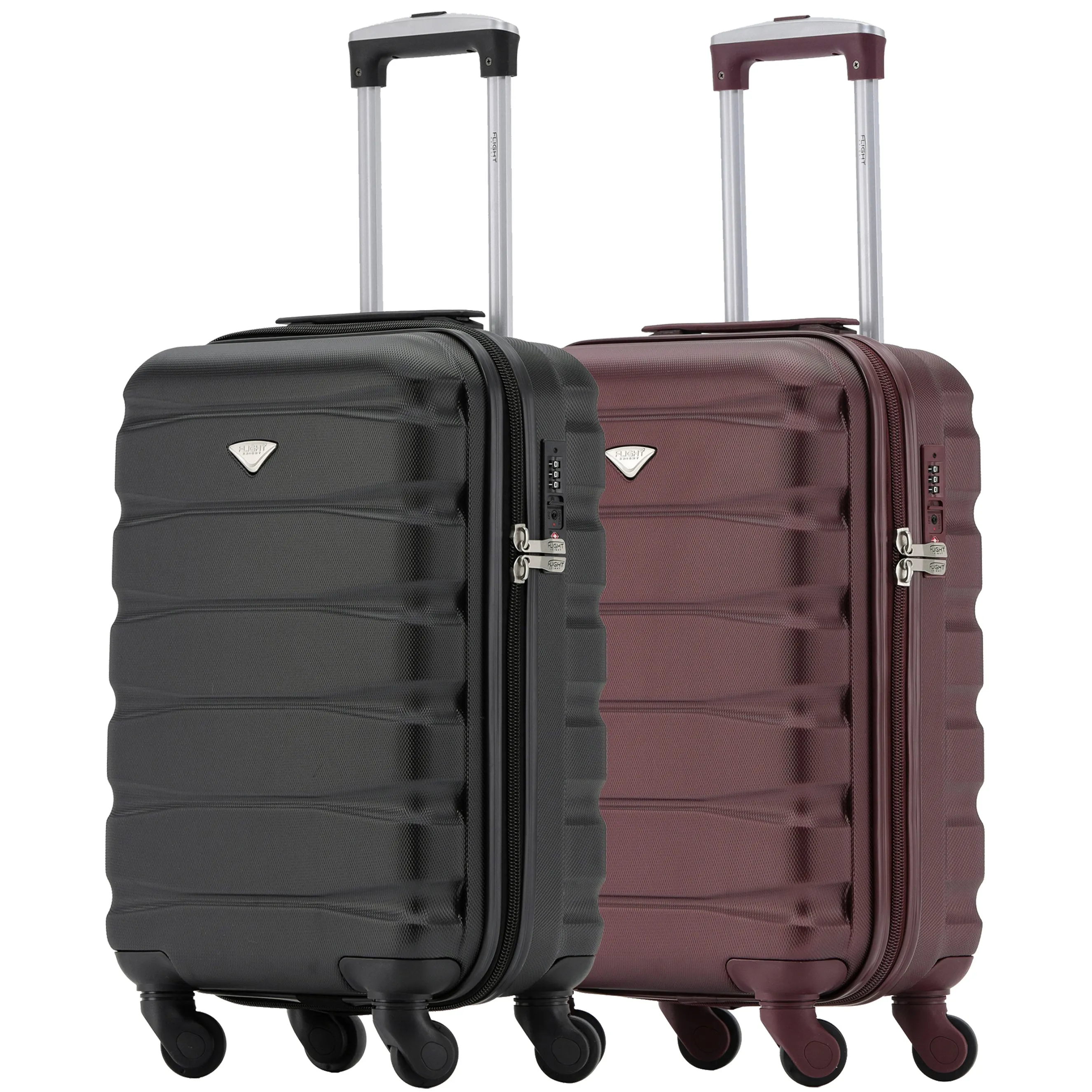 55x35x20cm TSA Lock Lightweight 4Wheel ABS Hard Cabin Suitcases Carry On Luggage