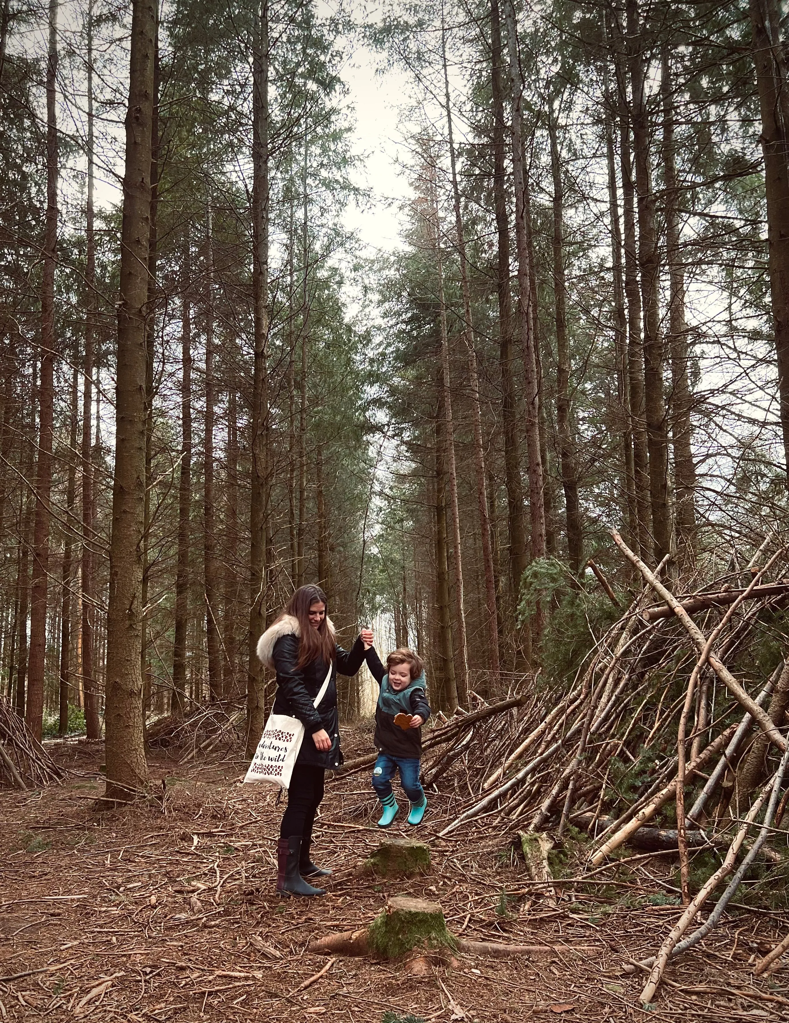 ADVENTURES IN THE WILD - Organic Cotton Crossbody Tote Bag