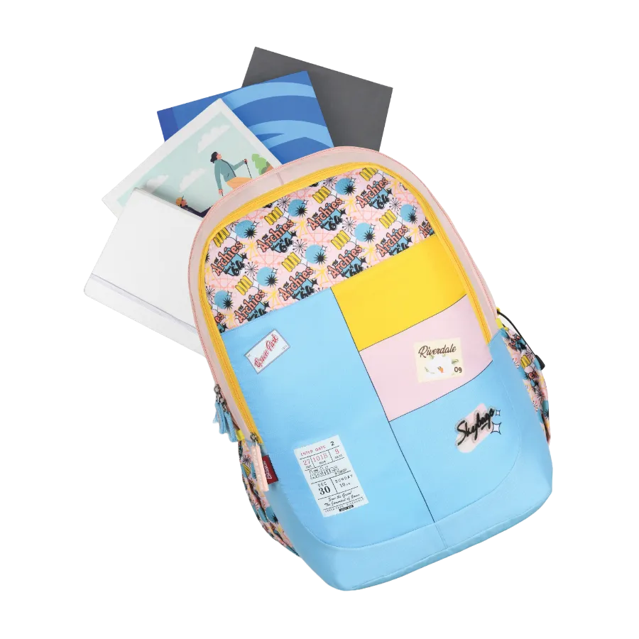 Archies School Backpack 01 (E) Light Blue