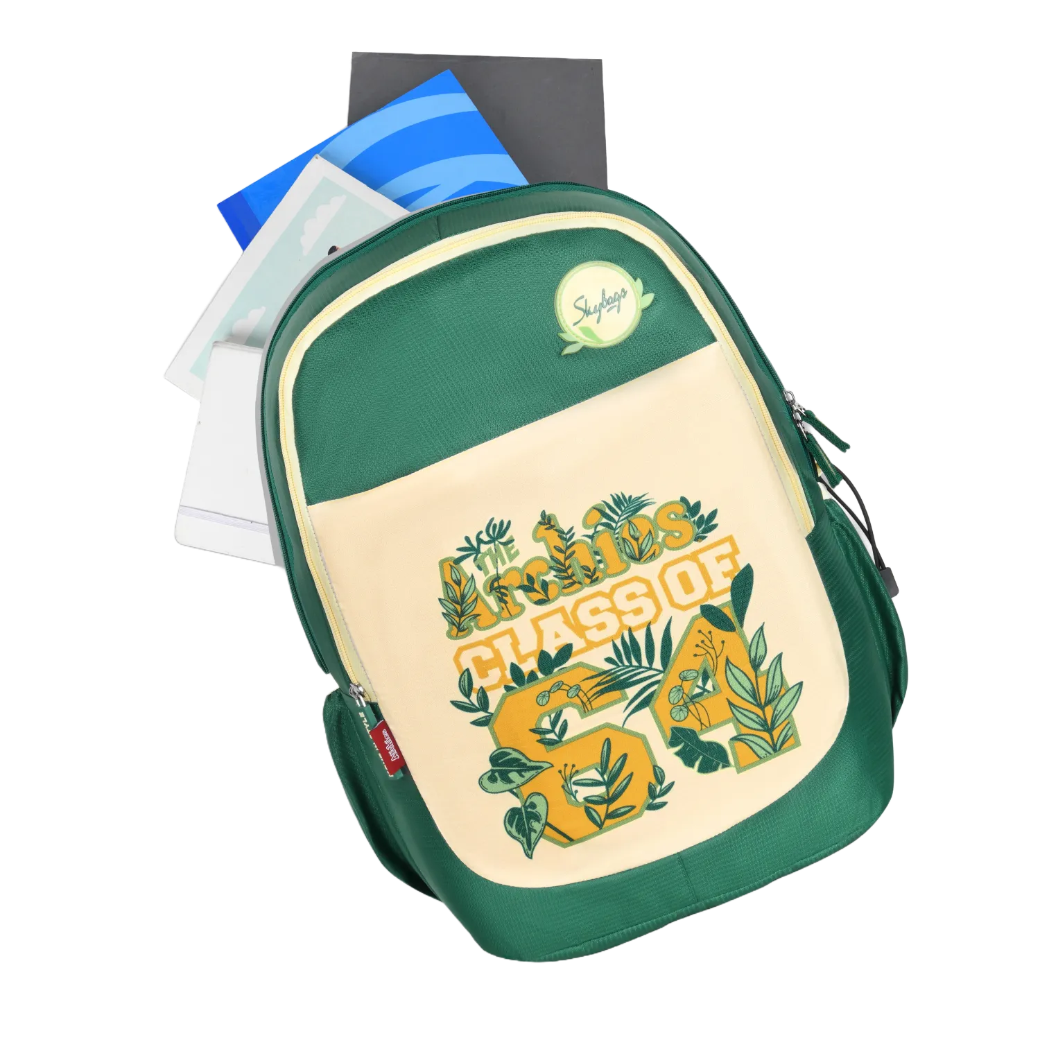 Archies School Backpack 02 (E) Olive