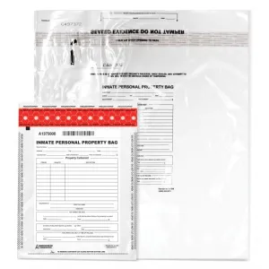 Arrowhead Forensics SureSeal Tamper Indicating Inmate Personal Property Storage Bag - 20” x 20” - 100/pk
