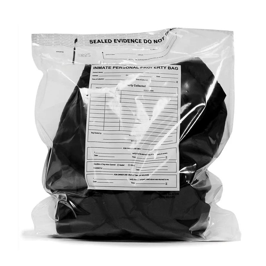 Arrowhead Forensics SureSeal Tamper Indicating Inmate Personal Property Storage Bag - 20” x 20” - 100/pk