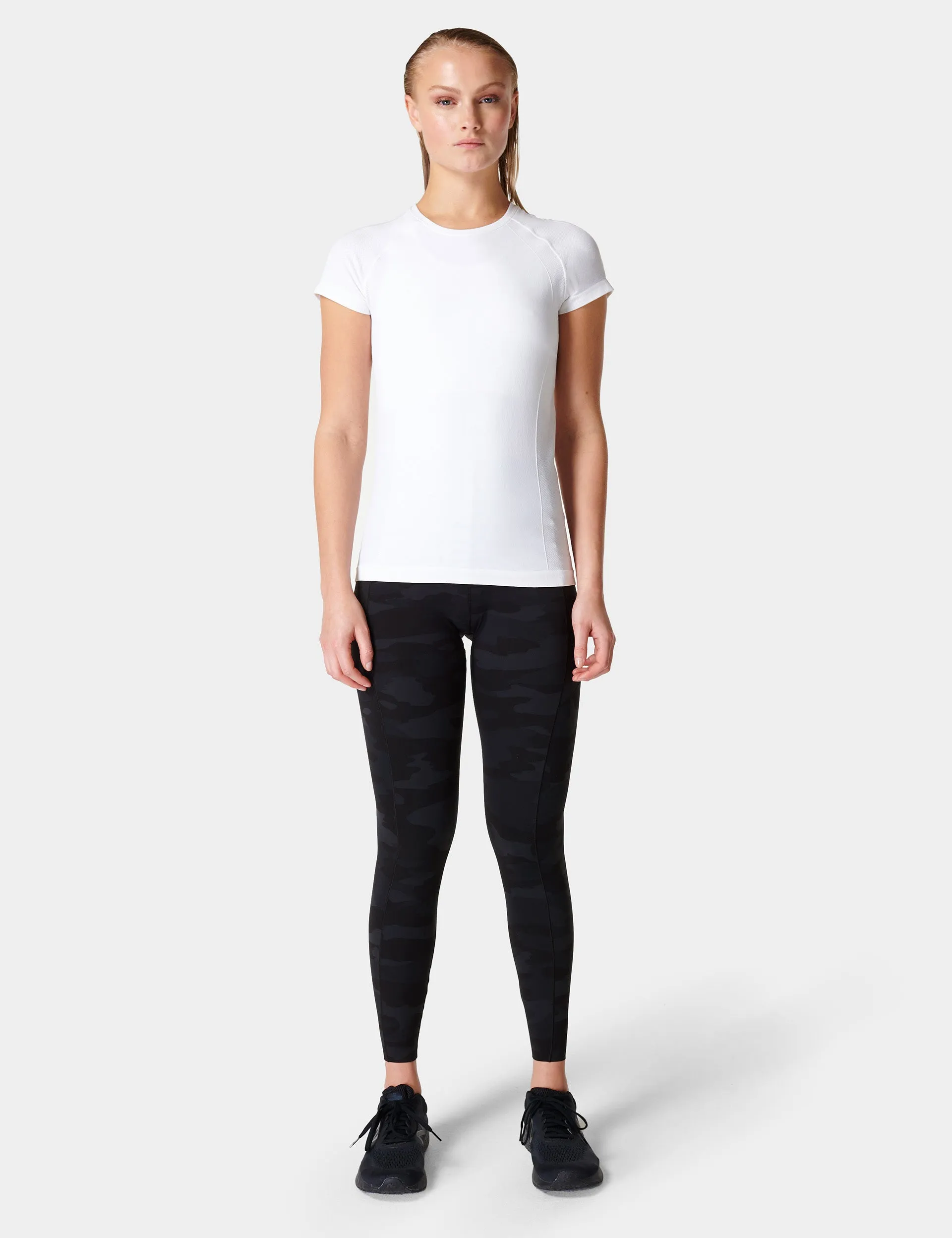 Athlete Seamless Gym T-Shirt - White