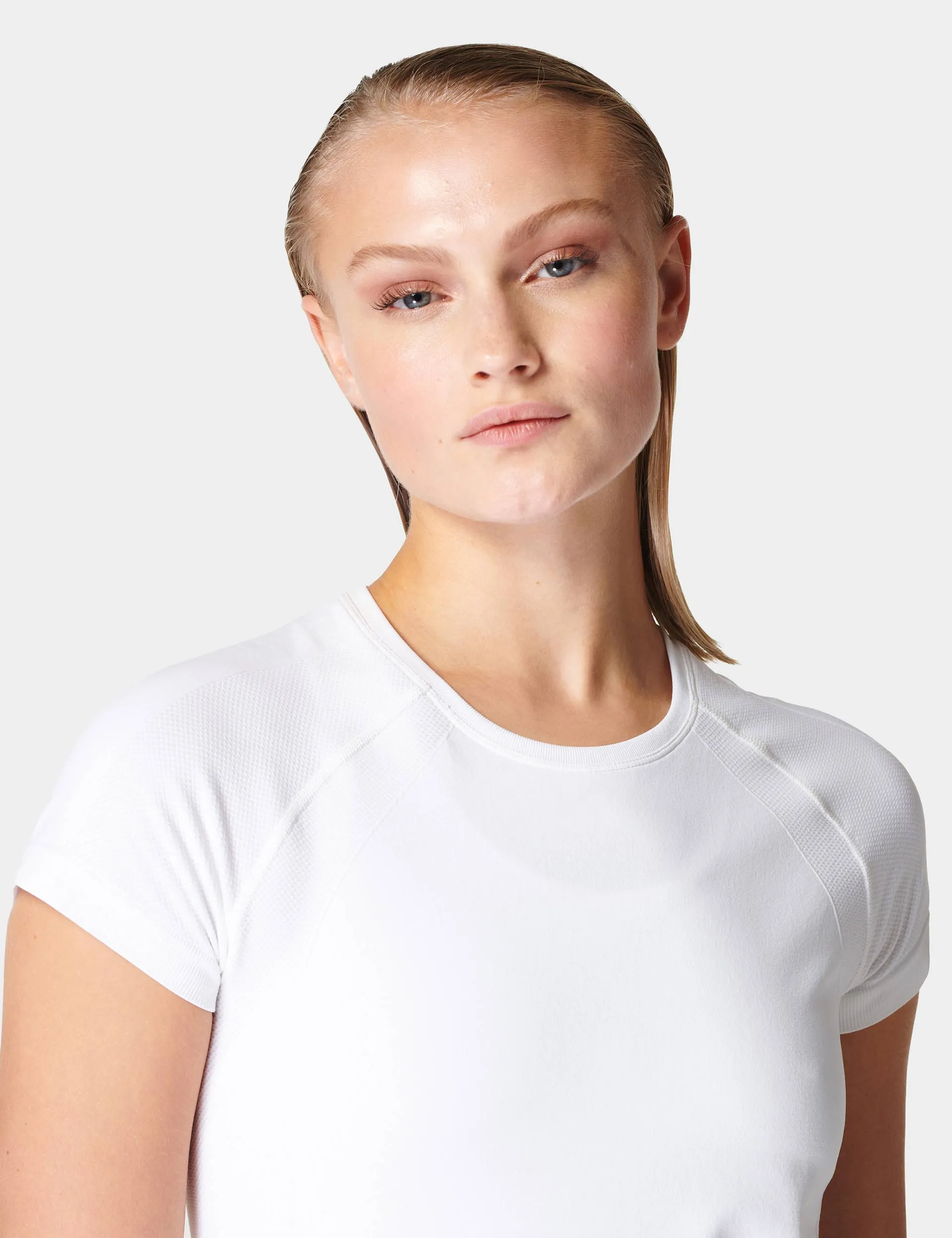 Athlete Seamless Gym T-Shirt - White