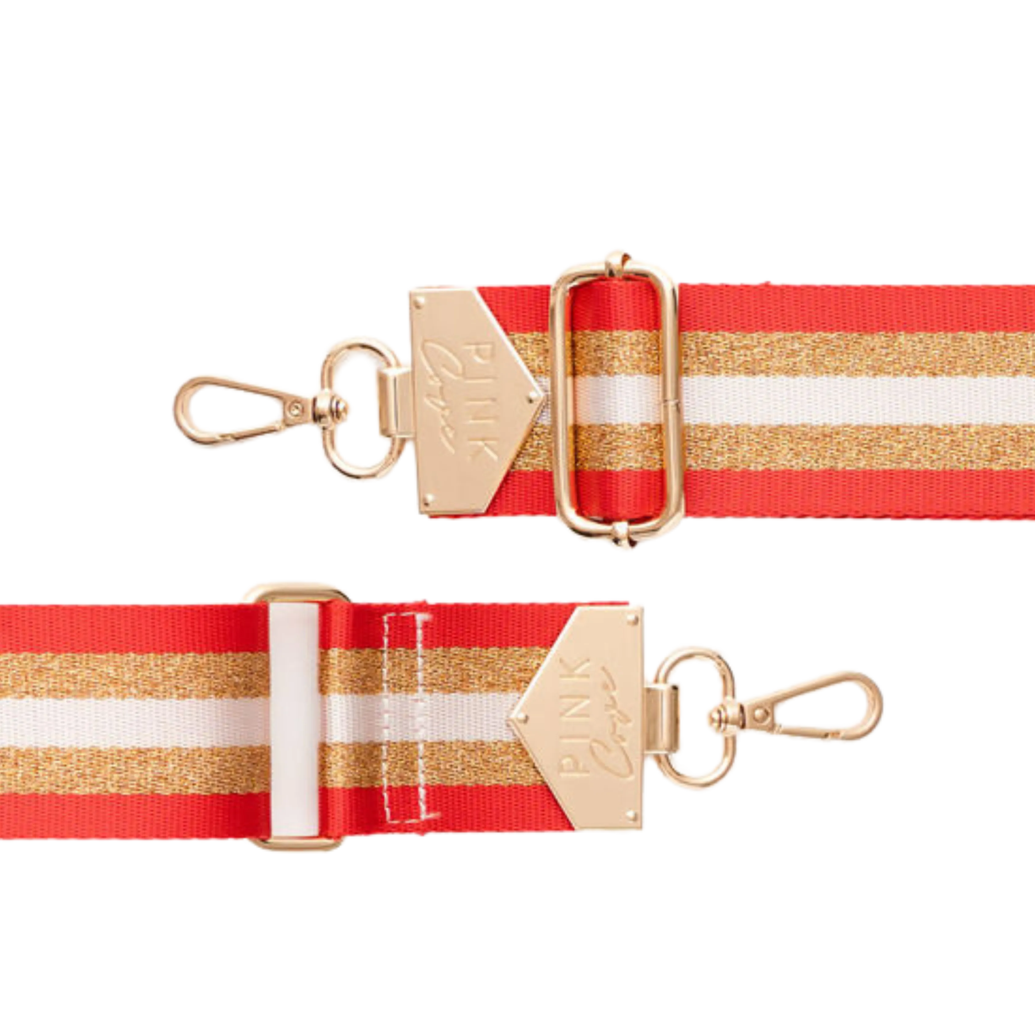 BAG STRAPS - 14K GLITTER RED