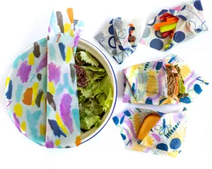 Beeswax Food Wrap-5-Pack S(2), M(2) L(1)