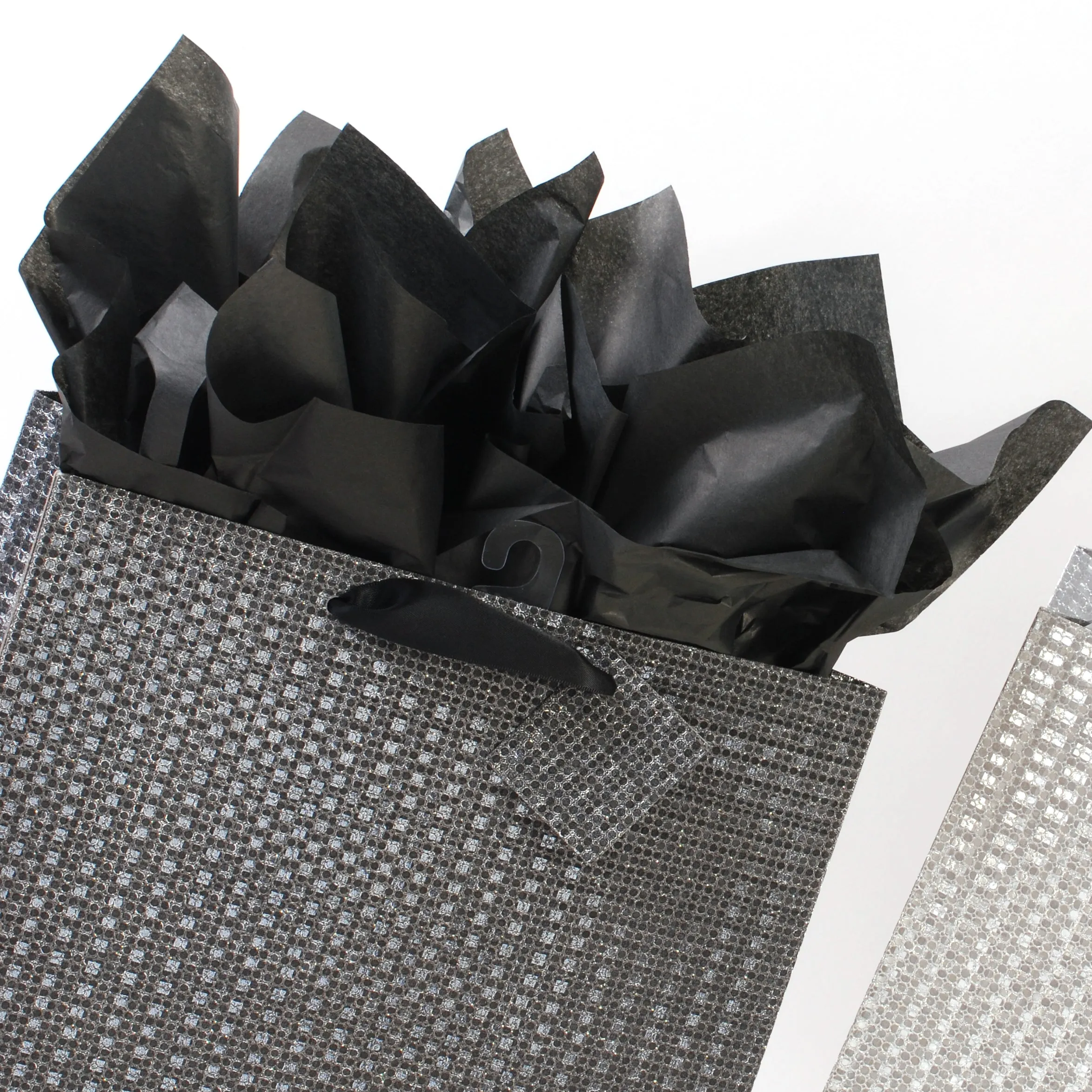 Black Gift Tissue Paper, 10 Sheets