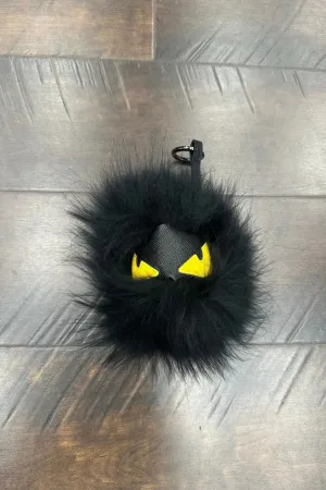 Black with Black Monster Keychain