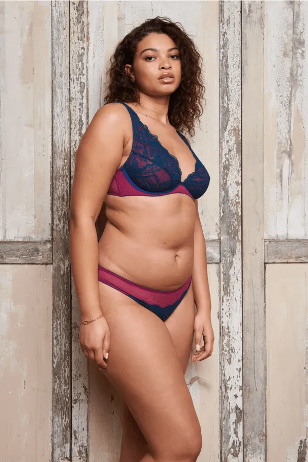 Brea Lace Knicker - Dark Green