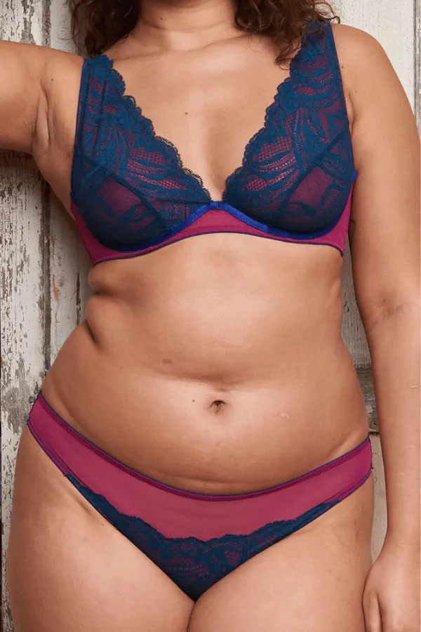 Brea Lace Knicker - Dark Green