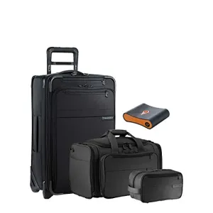 Briggs & Riley Baseline 4-Pc Set- C/O Spinner, C/O Duffel, Toiletry Kit, Portmantos Tracking Device