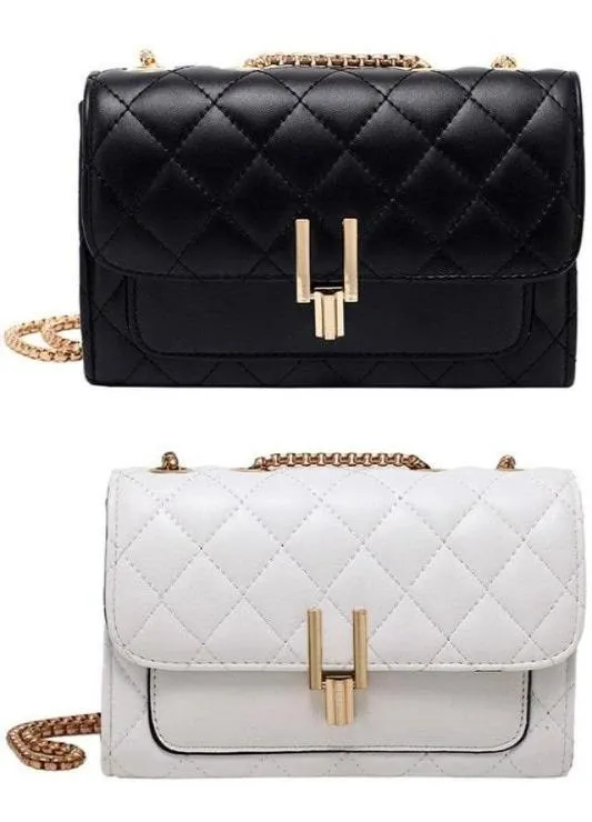Camile Quilted Shoulder Bag- Black/Steel