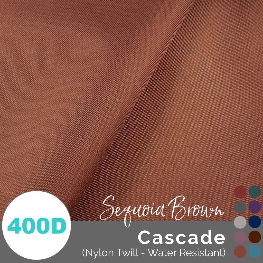 Cascade - WR Nylon Twill (400D) - (1/2 yd, 18" x 59" wide)