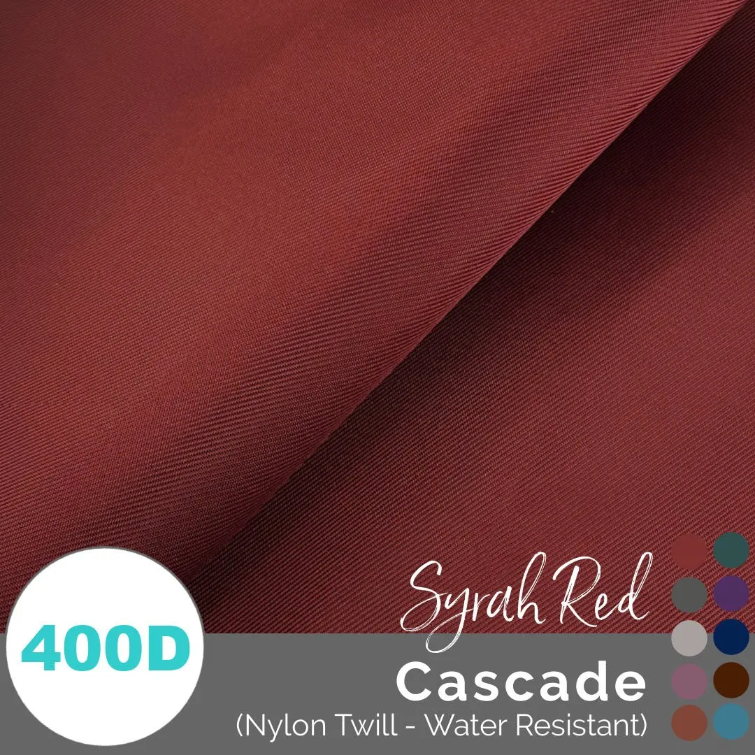 Cascade - WR Nylon Twill (400D) - (1/2 yd, 18" x 59" wide)