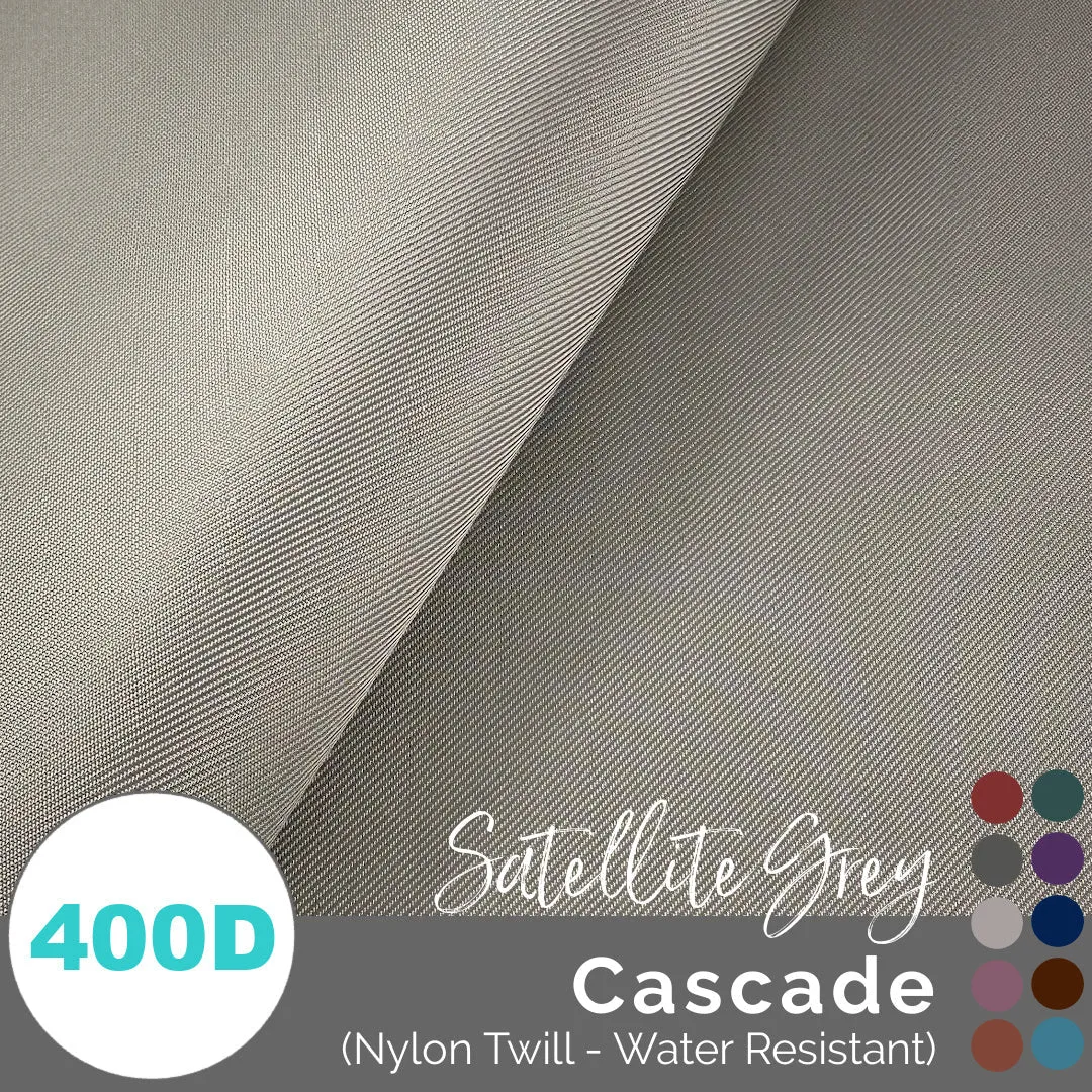 Cascade - WR Nylon Twill (400D) - (1/2 yd, 18" x 59" wide)