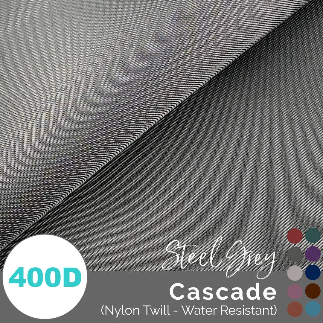 Cascade - WR Nylon Twill (400D) - (1/2 yd, 18" x 59" wide)