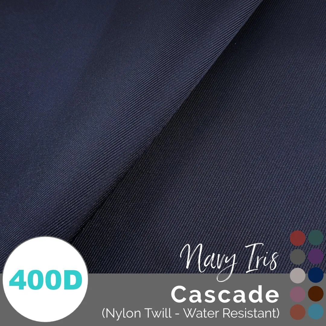 Cascade - WR Nylon Twill (400D) - (1/2 yd, 18" x 59" wide)