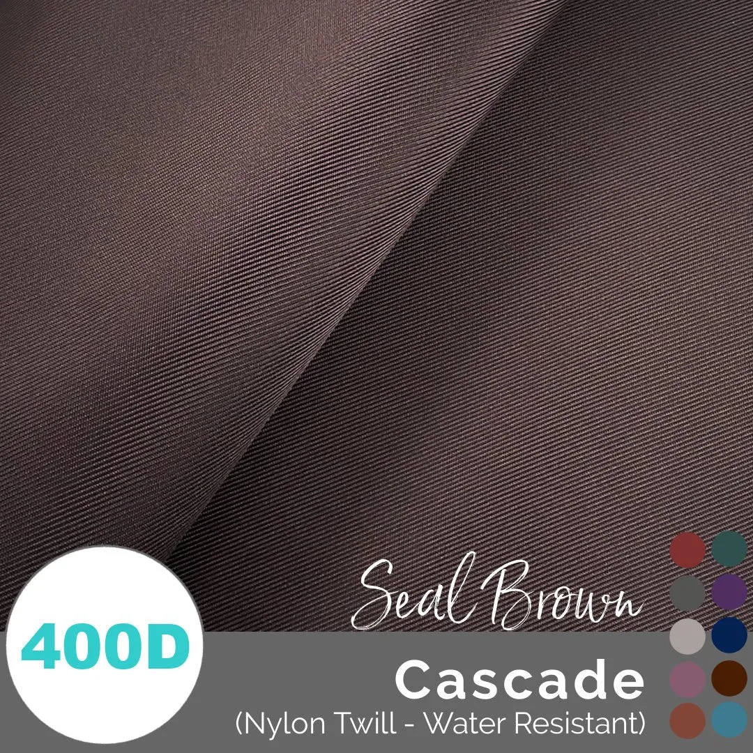 Cascade - WR Nylon Twill (400D) - (1/2 yd, 18" x 59" wide)