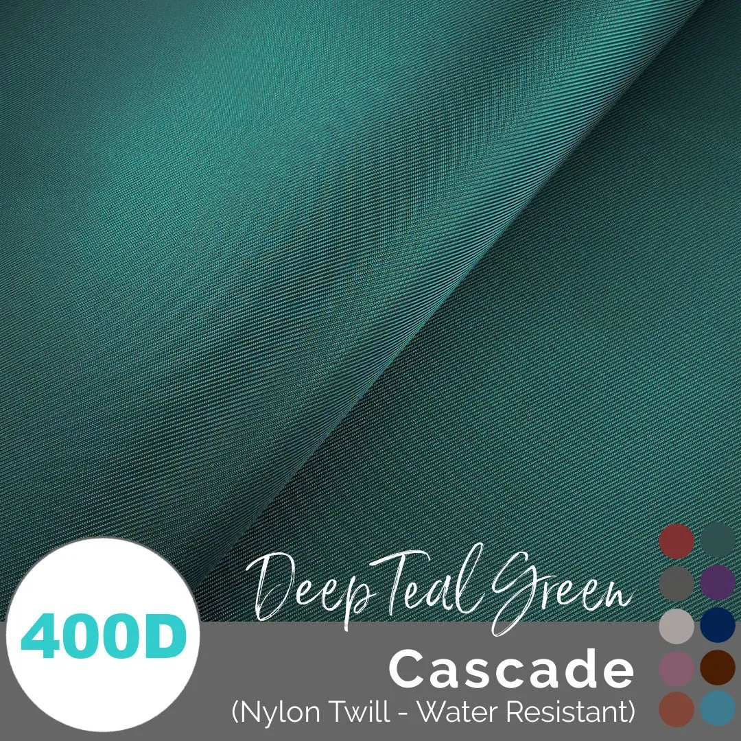 Cascade - WR Nylon Twill (400D) - (1/2 yd, 18" x 59" wide)