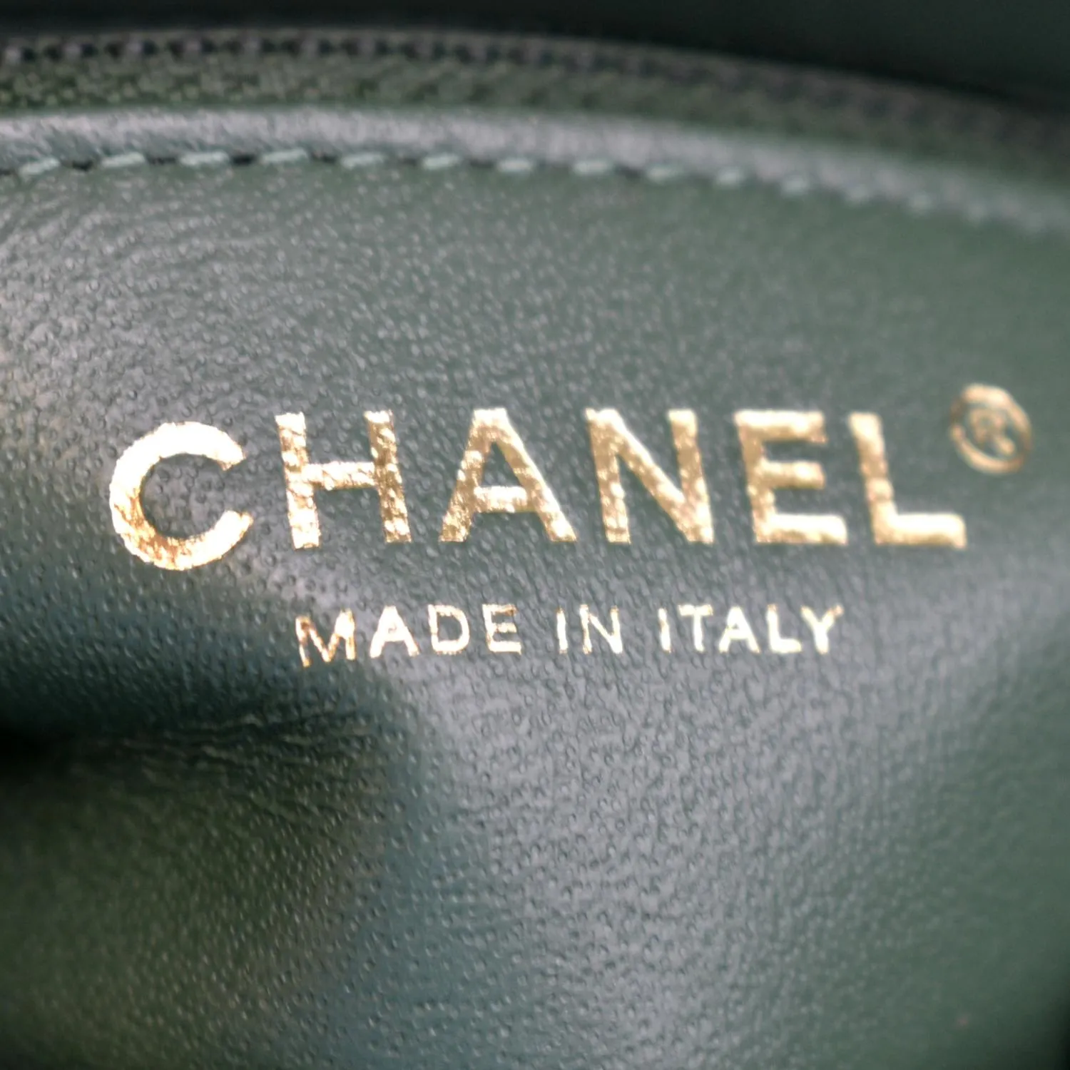 CHANEL Trendy CC Chevron Top Handle Flap Shoulder Bag Green