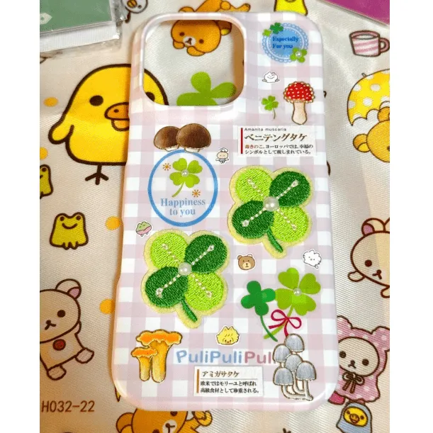 Chic Strawberry Lucky Clover Embroidery Patches DIY Decoration Stickers