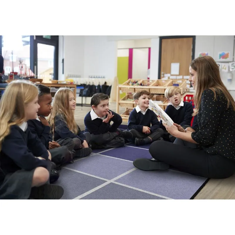 City Skyline Classroom Seating Rug