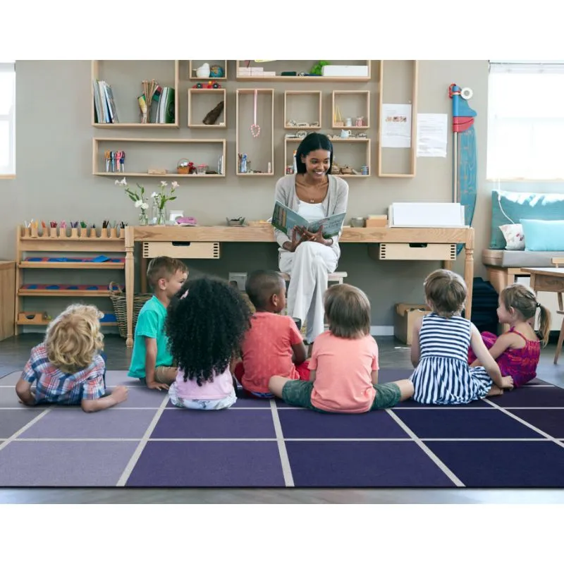 City Skyline Classroom Seating Rug