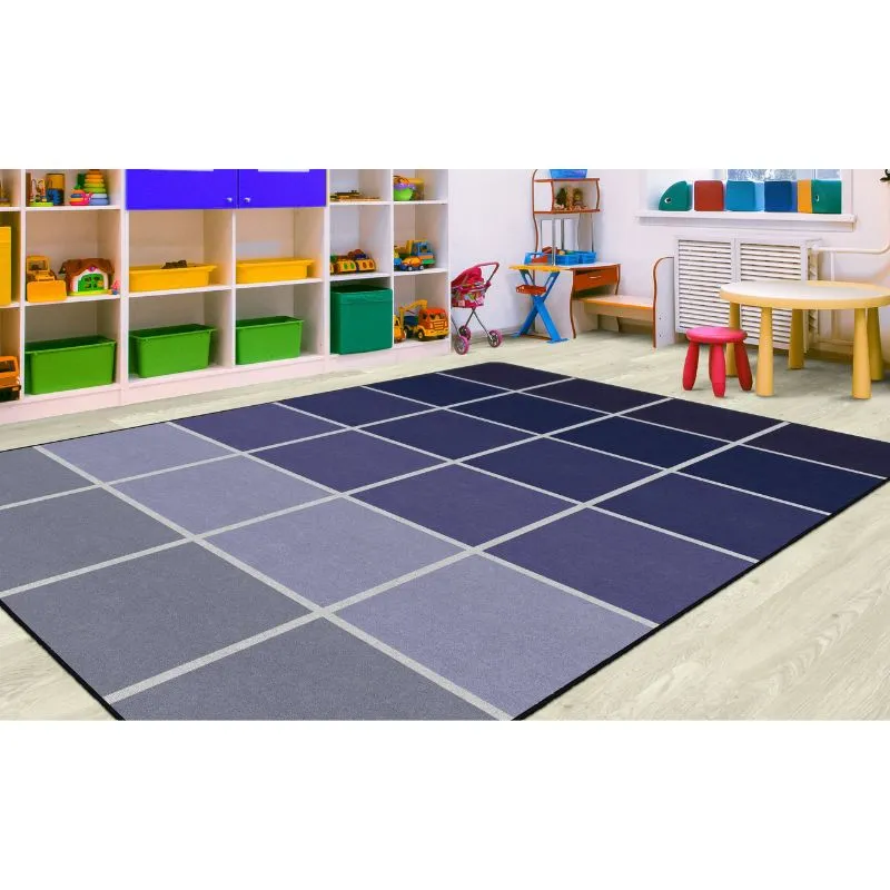 City Skyline Classroom Seating Rug