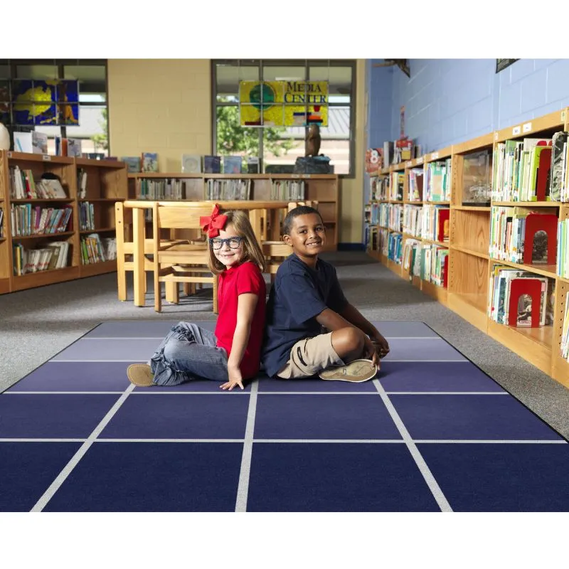City Skyline Classroom Seating Rug
