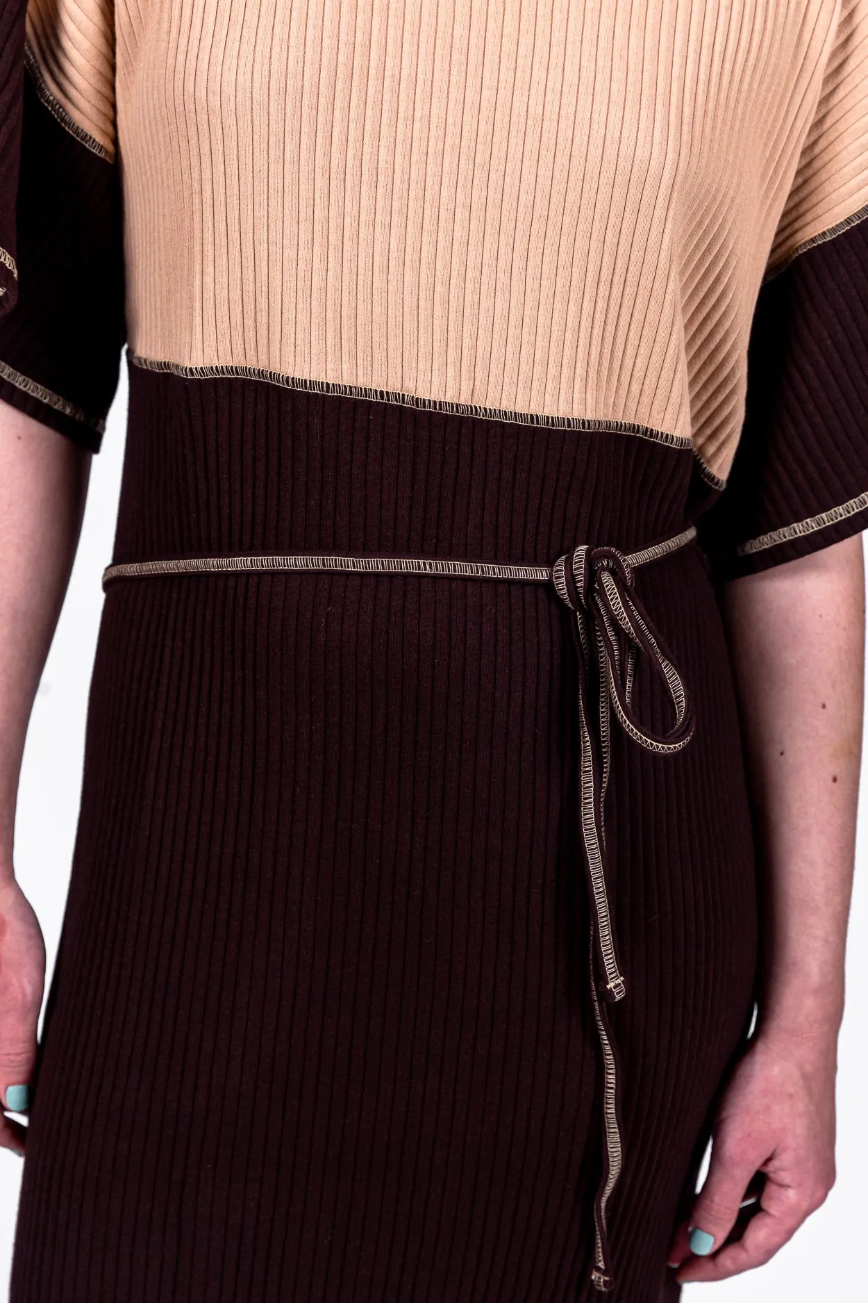 Clair organic cotton dress in tactile/cochlea