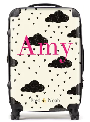 Cloud print personalised Suitcase