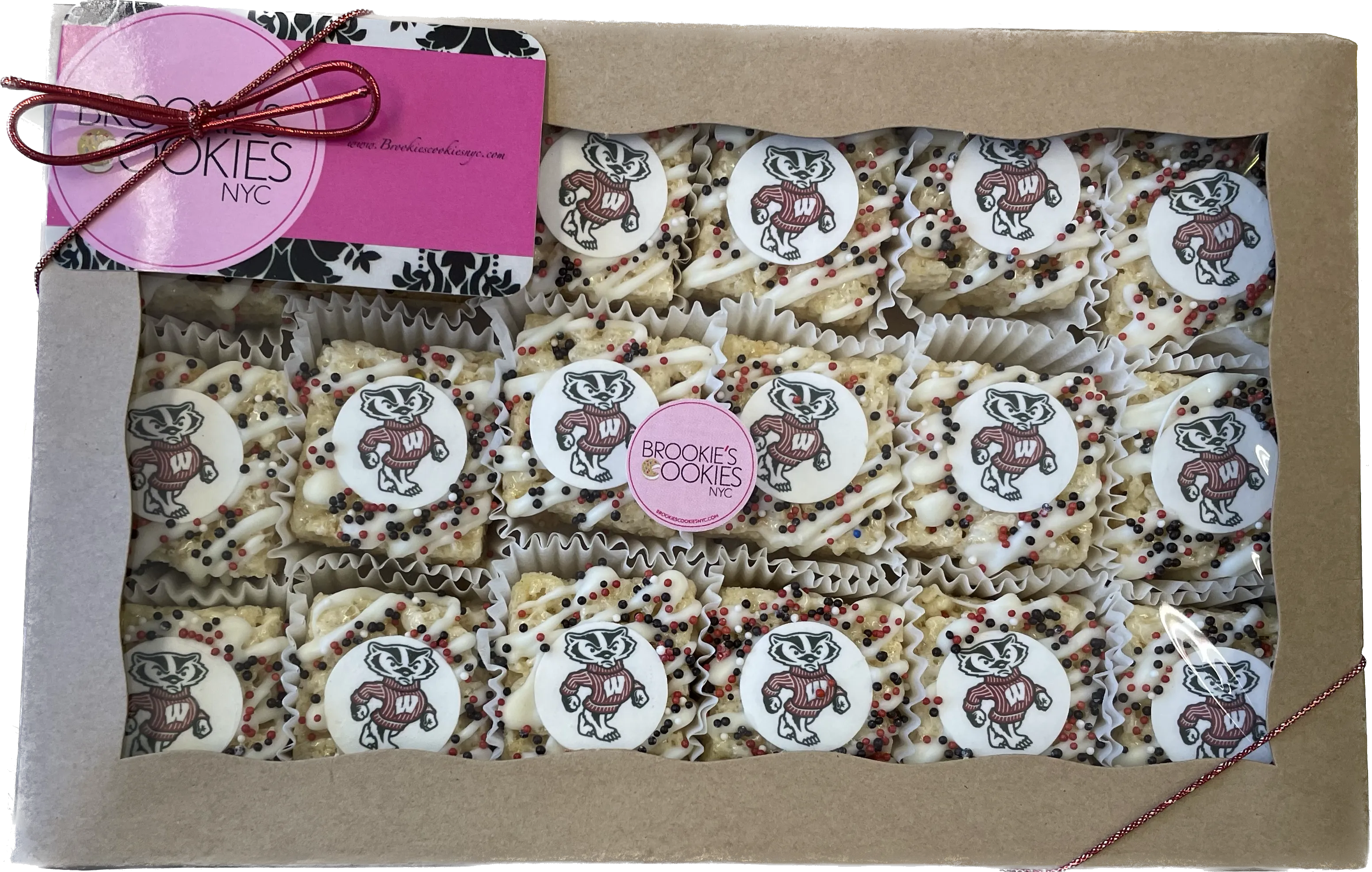 College Logo Mini Rice Krispy Treats