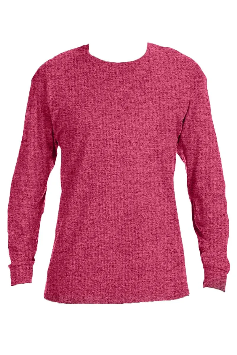 Colorful Love Chenille Patch Unisex Dri-Power Long-Sleeve 50/50 Tee