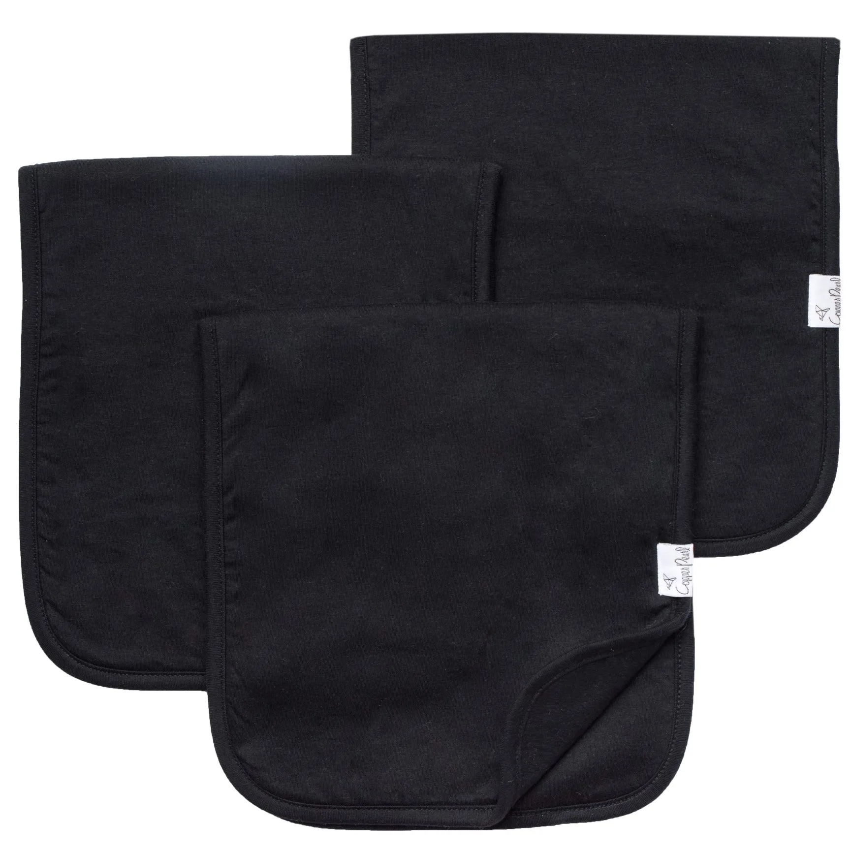 Copper Pearl Black Basics Burp Cloth Set