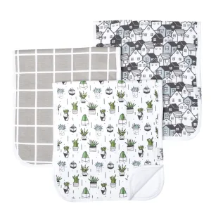 Copper Pearl - Burp Cloth (3 pack) - Urban