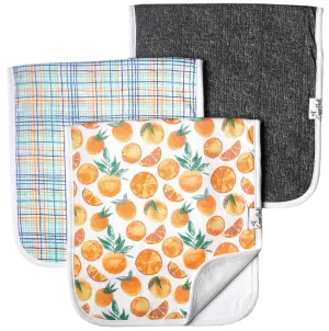 Copper Pearl Citrus Burp Cloth Set