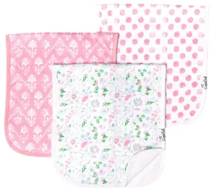 Copper Pearl Claire Premium Burp Cloth Set