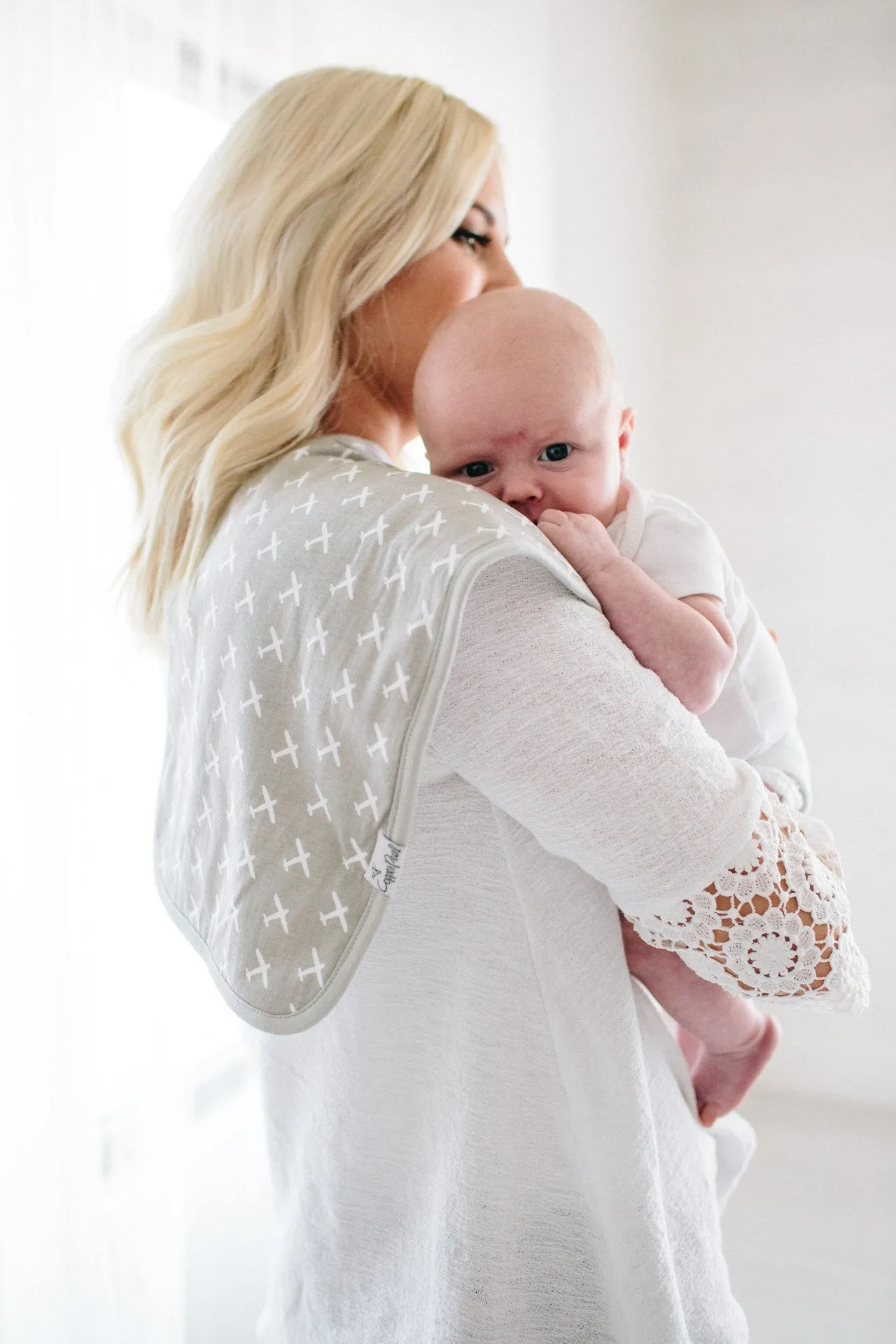 Copper Pearl Cruise Premium Burp Cloth Set