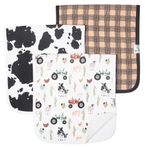 Copper Pearl Jo Premium Burp Cloth Set
