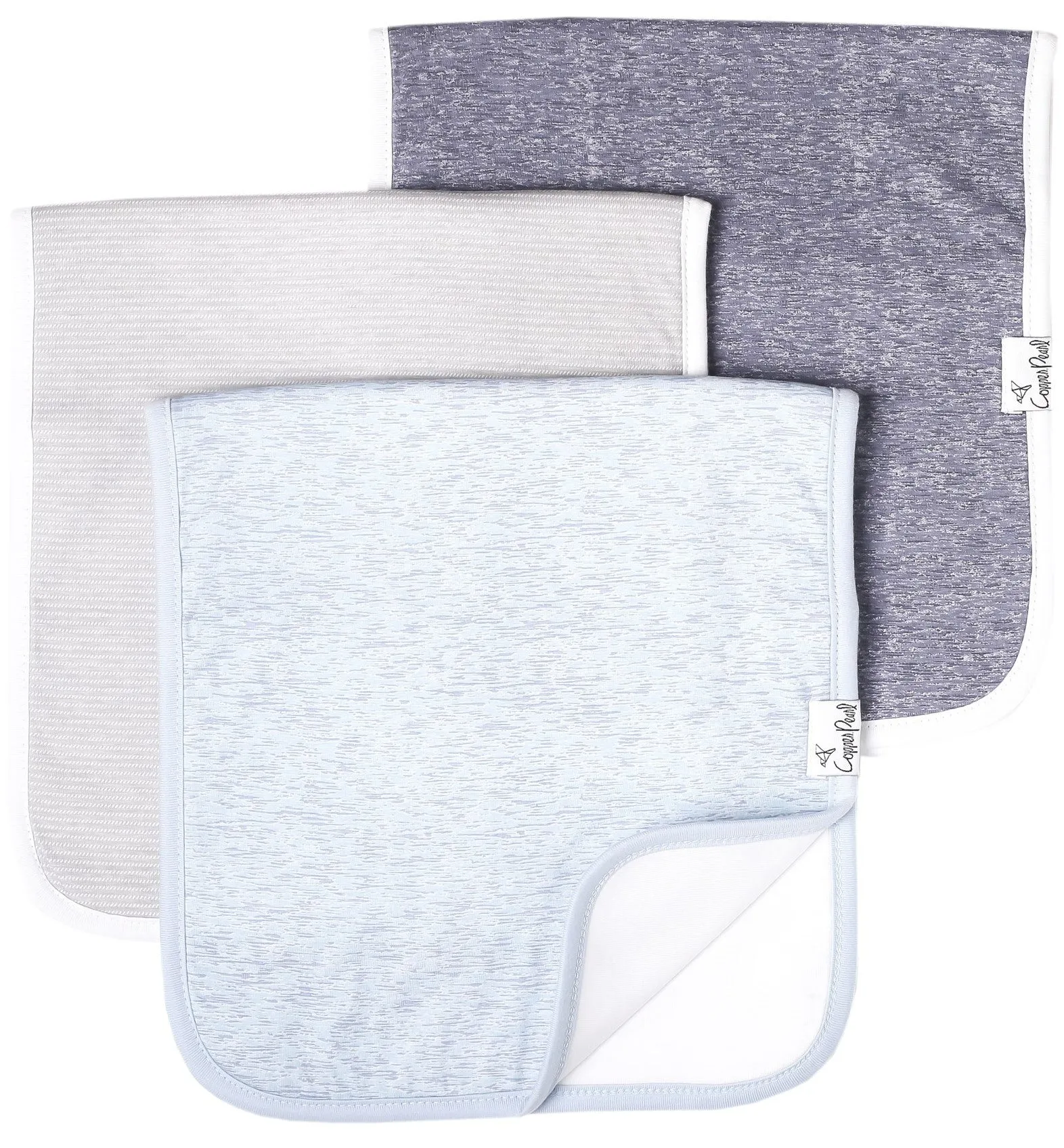 Copper Pearl Lennon Burp Cloth Set