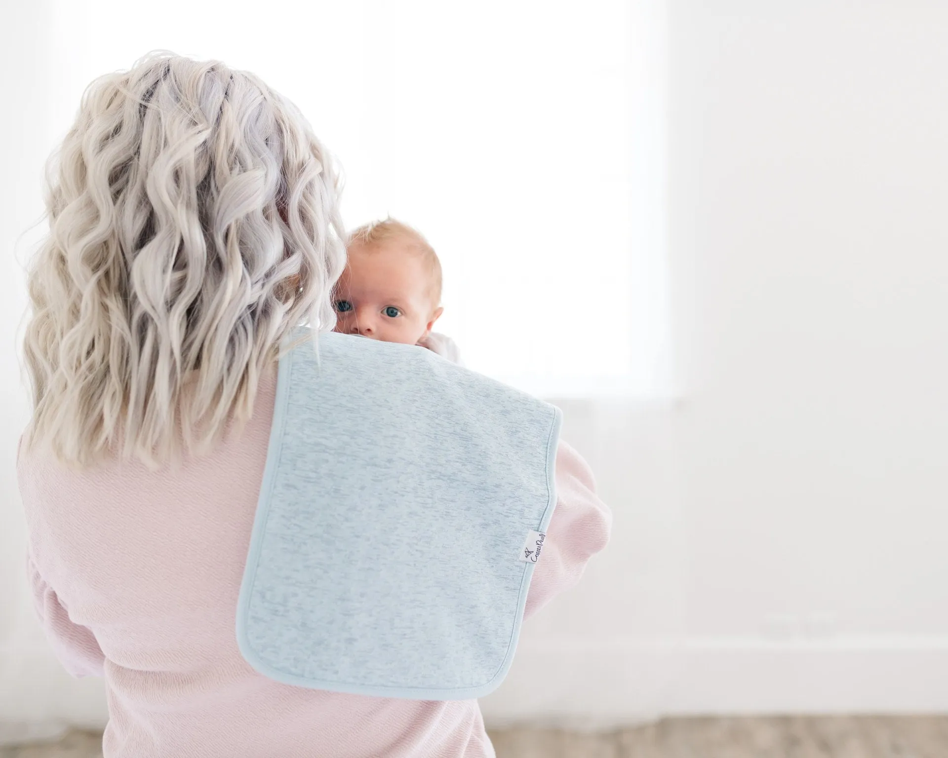 Copper Pearl Lennon Burp Cloth Set