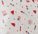Copper Pearl Single Burp Cloth- Patriot