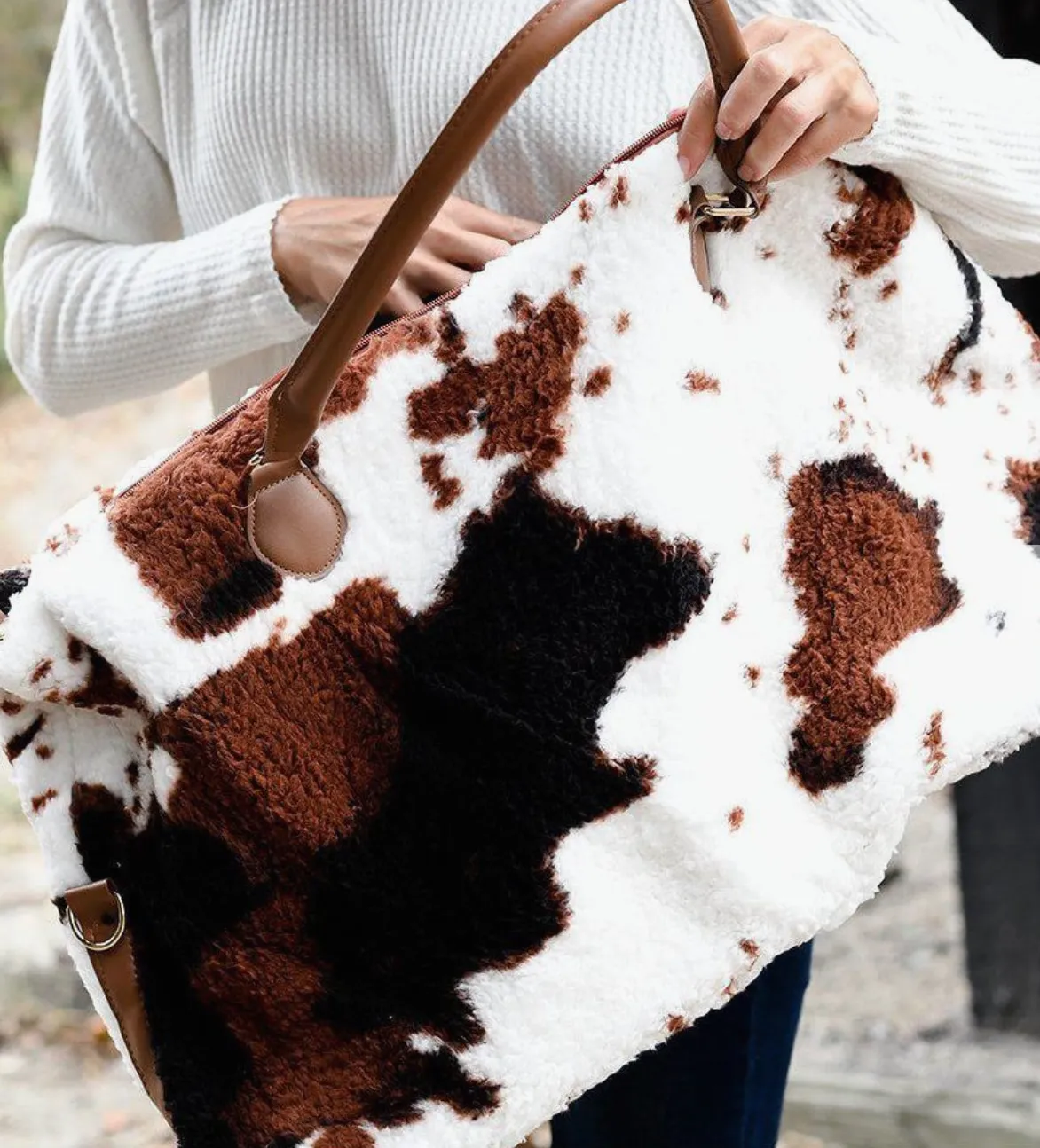 Cow Print Weekender